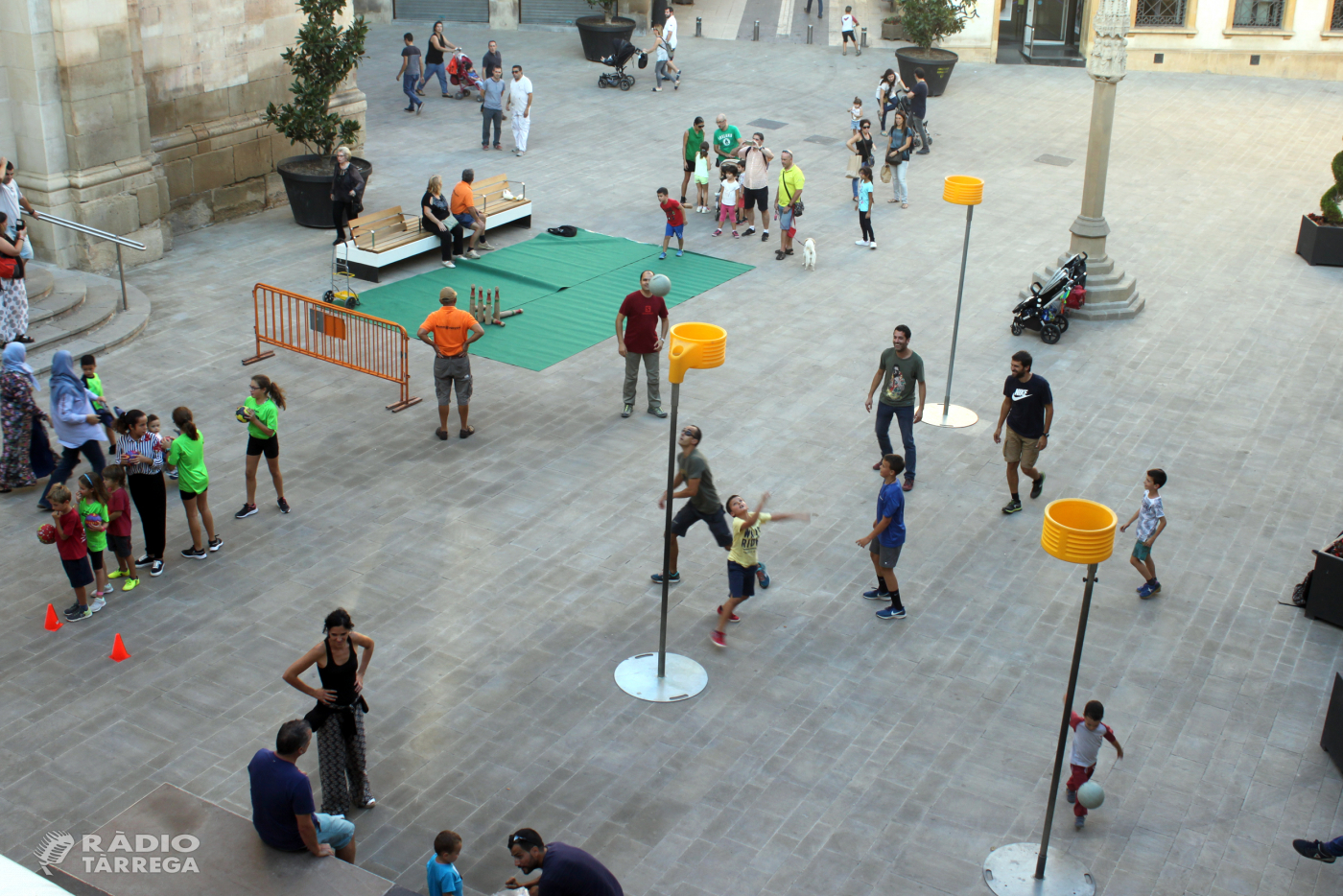 Tàrrega celebra la Setmana Europea de l’Esport amb activitats participatives a la renovada plaça Major