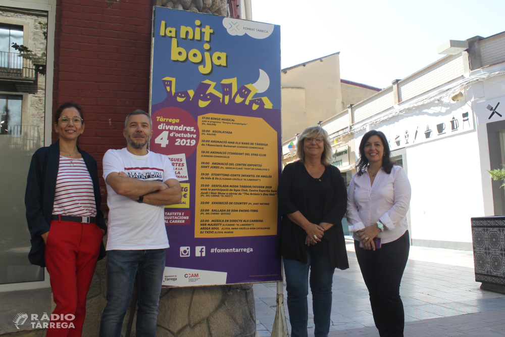 El divendres 4 d’octubre arriba la Nit Boja de Foment Tàrrega, la gran festa del comerç amb botigues obertes fins a la 1 de la nit