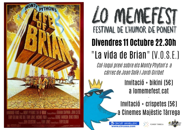 'La Vida de Brian’ torna als Cinemes Majèstic 40 anys després durant ‘Lo Memefest’