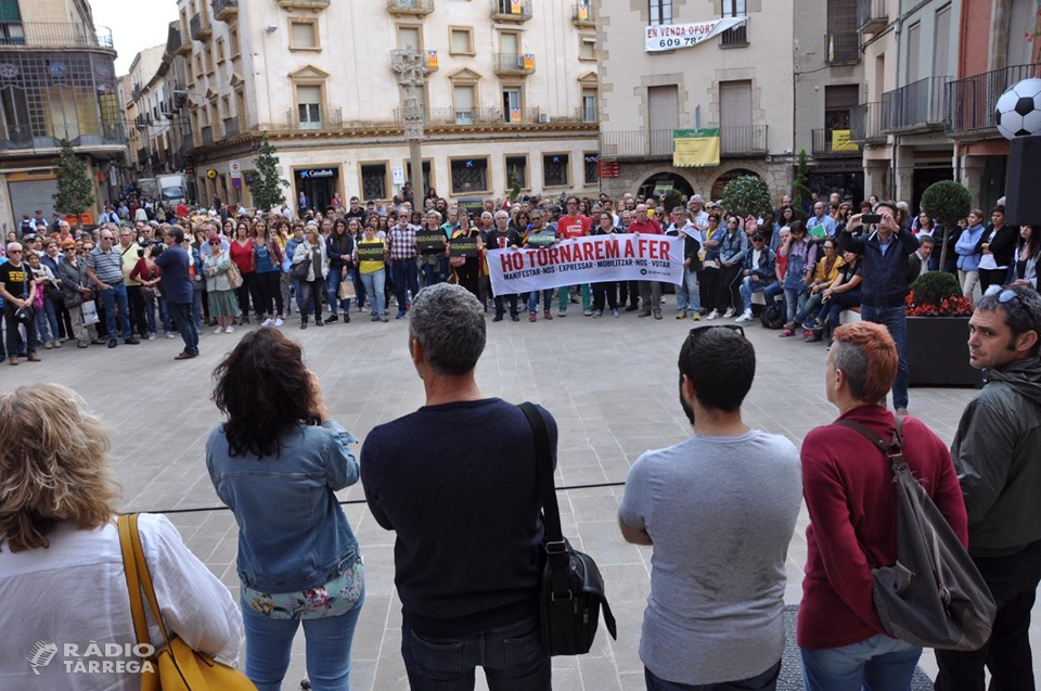 Tàrrega surt al carrer contra la sentència al procés català