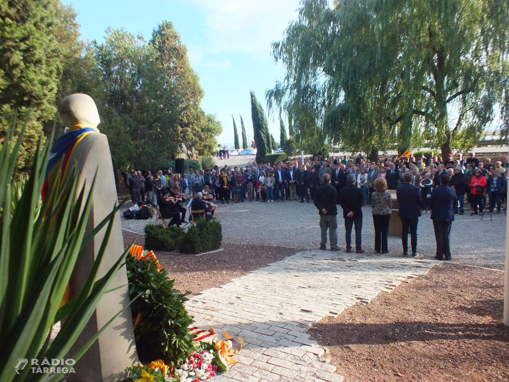 Sentit acte d’homenatge per commemorar el 79è aniversari de l’afusellament del President Companys al Tarròs