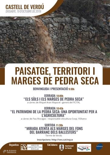 Jornada 'Territori, Paisatge i Marges de Pedra Seca' a Verdú