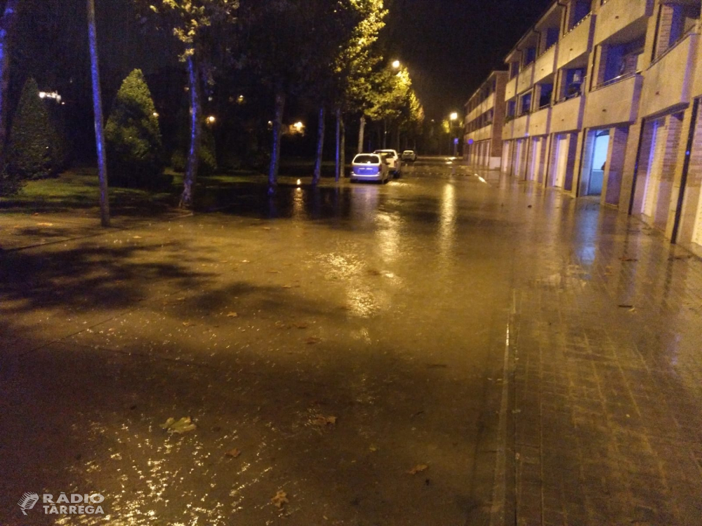 La pluja causa algunes afectacions a Tàrrega