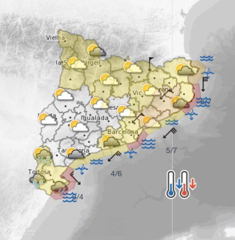 Tres dies de temporal de mar, vent, pluja i neu