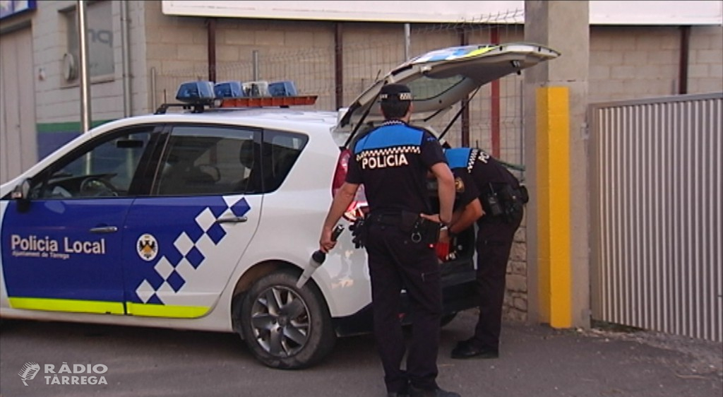 La Policia Local de Tàrrega augmenta el patrullatge preventiu davant l'increment d'intents de robatori