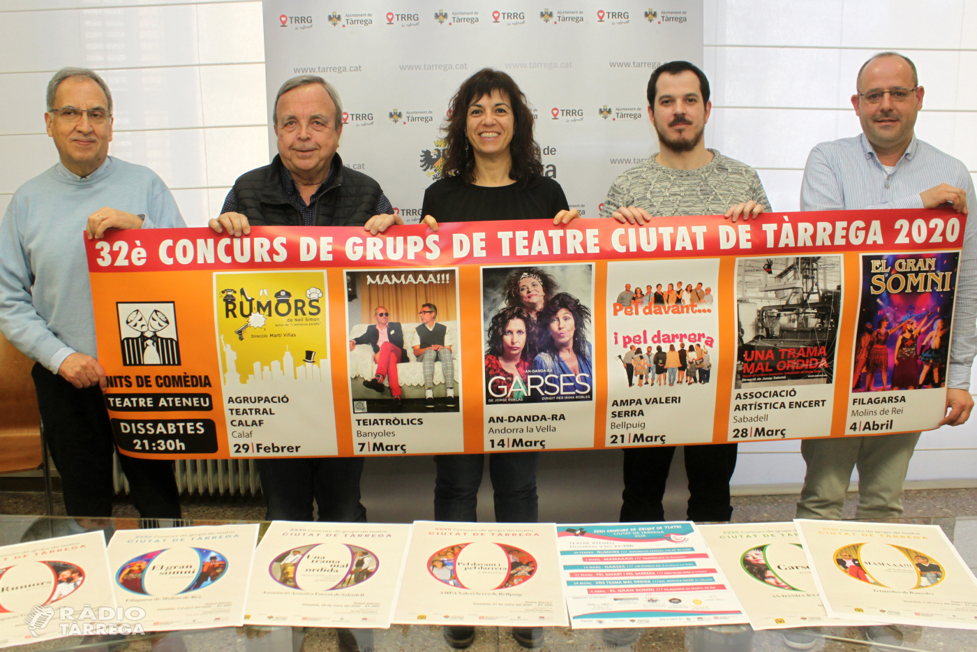 El gènere de la comèdia regna al 32è Concurs de Grups de Teatre Ciutat de Tàrrega, del 29 de febrer al 4 d’abril