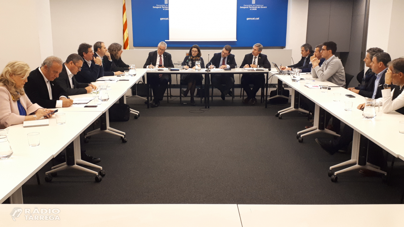 El secretari d'Empresa i Competitivitat, Joaquim Ferrer, es reuneix amb 7 presidents de consells comarcals de Lleida i Endesa per analitzar la qualitat del subministrament elèctric