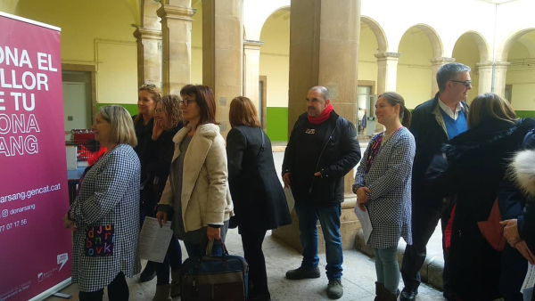 Alumnes de 5è de primària de l’Escola Pía de Tàrrega impulsen avui dimecres una campanya de donació de sang