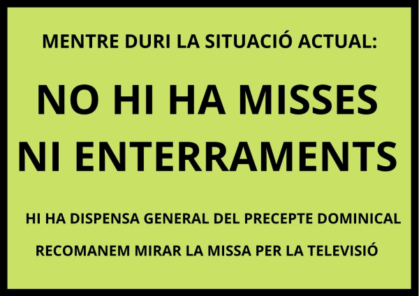 Tanquen les esglésies de Tàrrega i no es fan misses