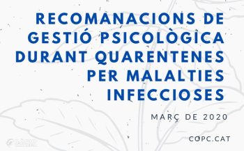 Què podem fer davant aquesta situació excepcional per gestionar l’estrès i l’angoixa?