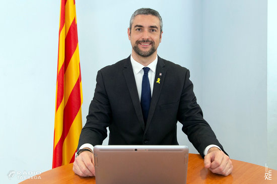 Solé pren possessió per videoconferència com a conseller d'Acció Exterior: "Des d'Agramunt i per Catalunya, ho prometo"