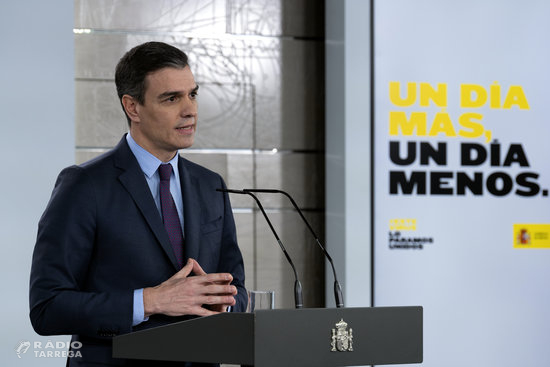 AMPLIACIÓ: Pedro Sánchez anuncia que la nova pròrroga de l'estat d'alarma aixecarà les restriccions laborals