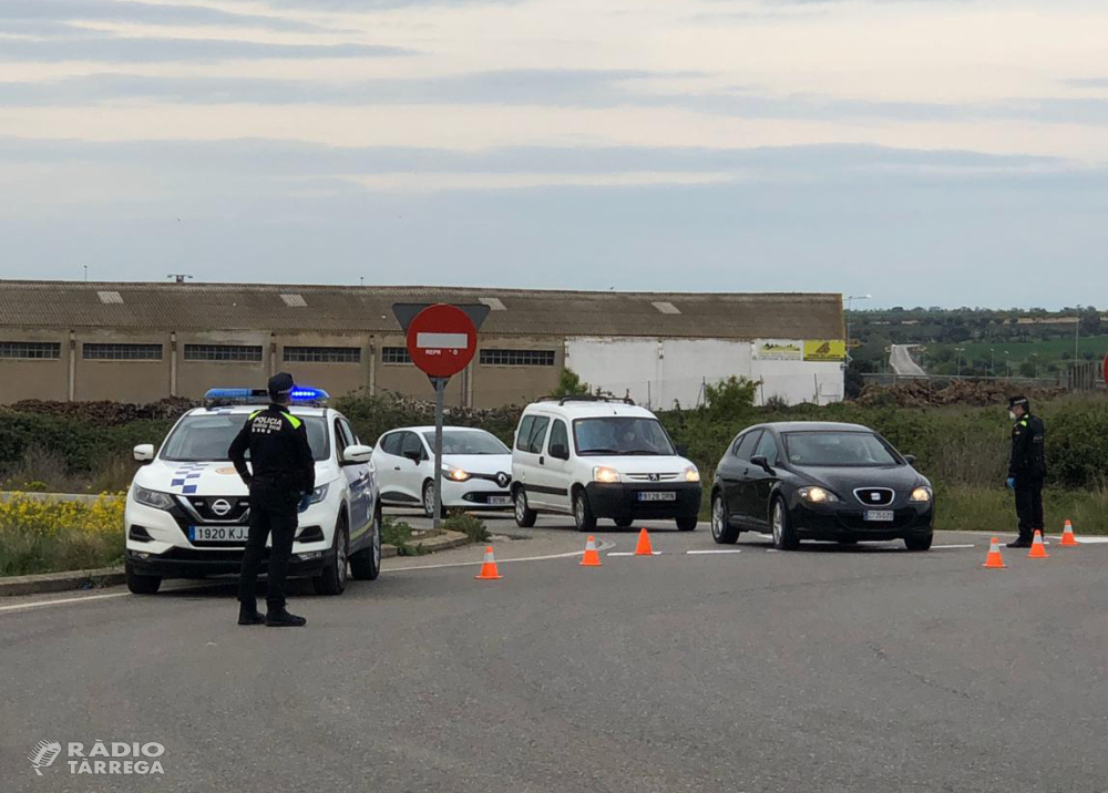 Balanç actualitzat dels controls de la Policia Local de Tàrrega per garantir el confinament: 3 detencions, 26 denúncies i 147 identificacions