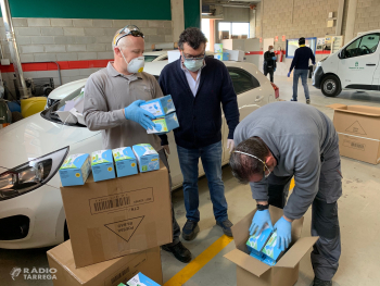 La Diputació de Lleida reparteix 50.000 mascaretes i 1.200 ulleres de protecció entre els ajuntaments a través dels consells comarcals de la demarcació