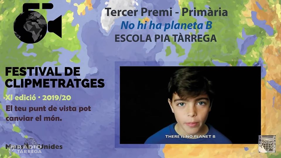 L’Escola Pia de Tàrrega guanya el tercer premi de primària en l'onzena edició del Festival de Clipmetratges de Mans Unides categoria escolar