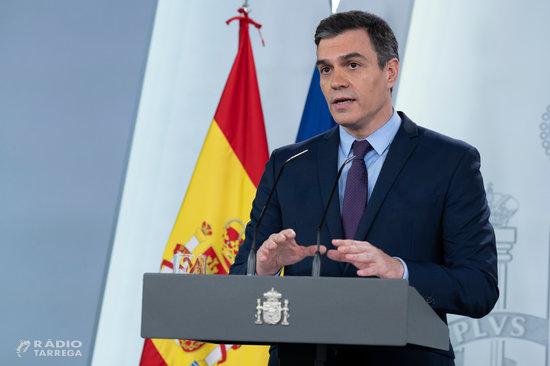 Sánchez anuncia una nova pròrroga de l'estat d'alarma, fins el 9 de maig i l'alleujament del confinament dels menors a partir del 27 d'abril