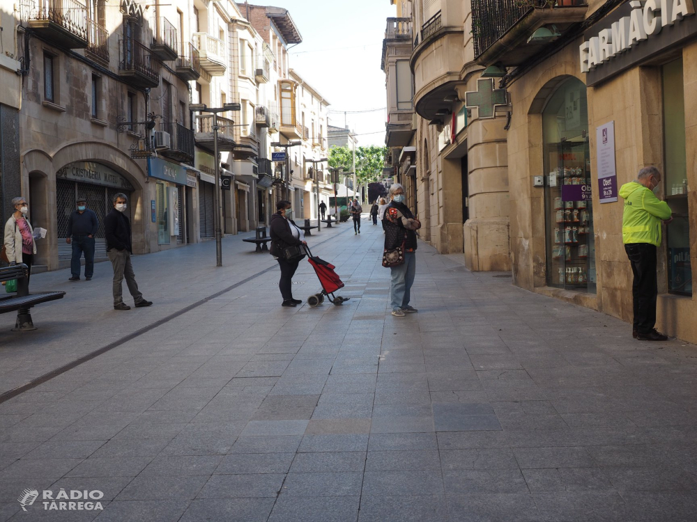 L'alcaldessa de Tàrrega valora positivament la reactivació econòmica de la ciutat en fase 1 però fa una crida a la població a la no relaxació