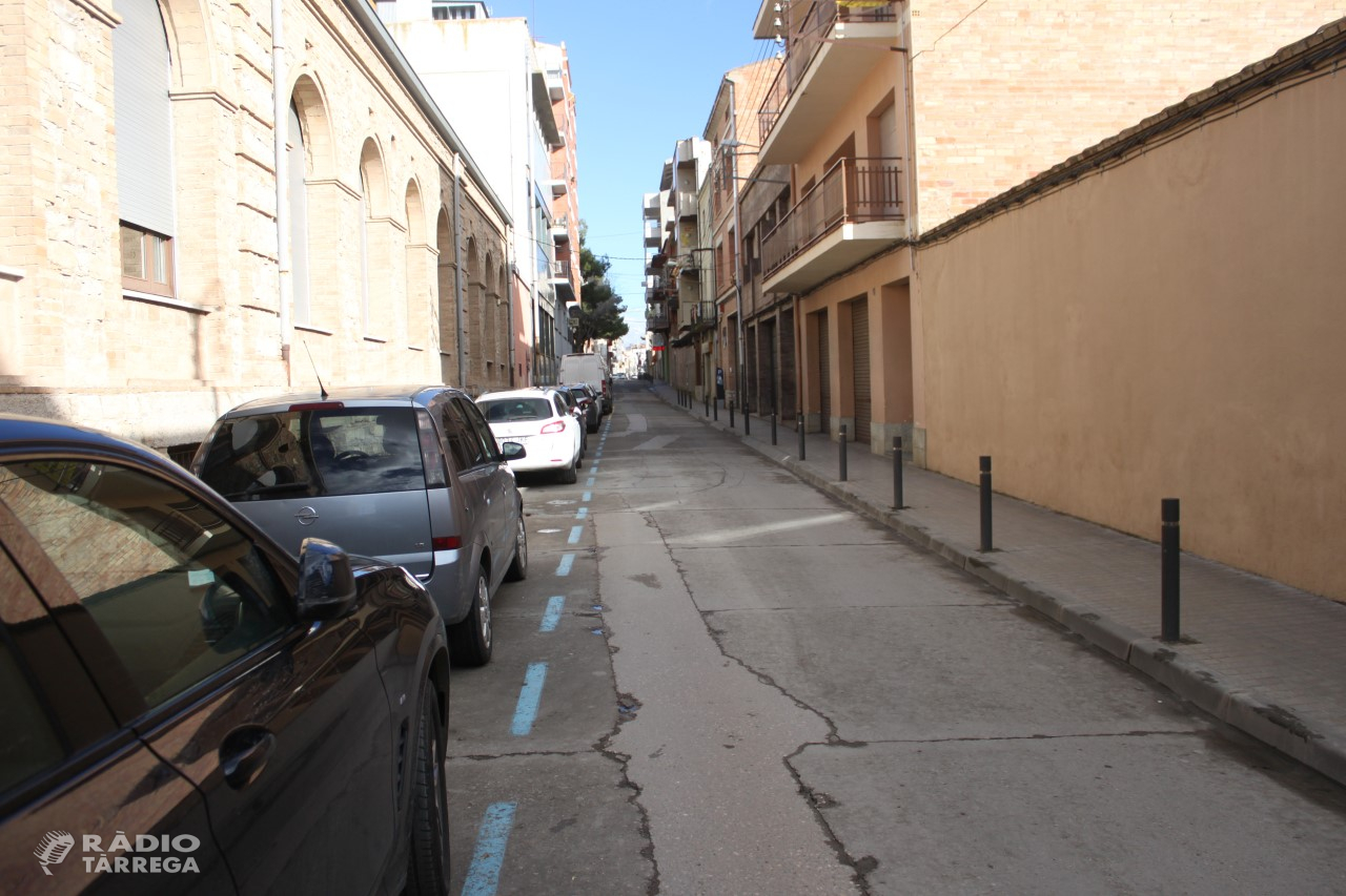 L’Ajuntament de Tàrrega iniciarà dilluns vinent les obres de renovació del carrer de Jacint Verdaguer