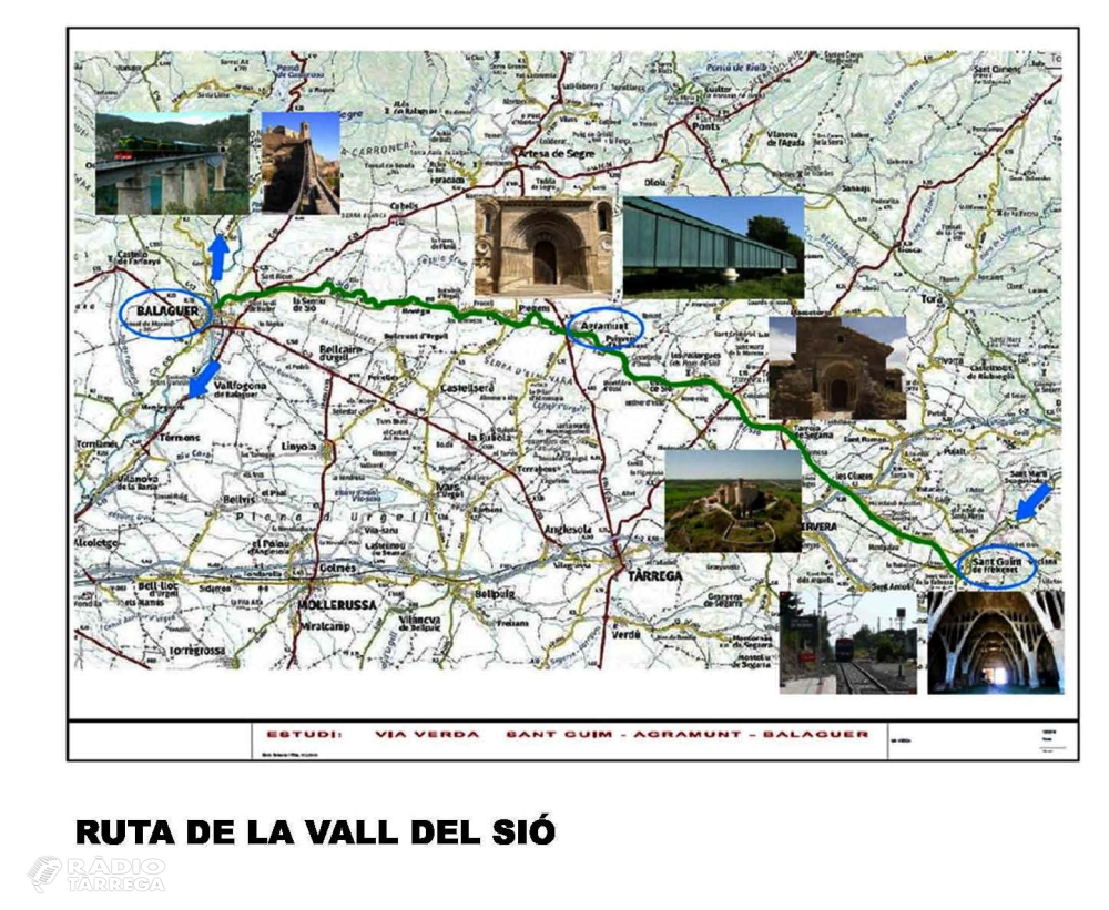 Agramunt formarà part de la Via Verda de la Vall del Sió