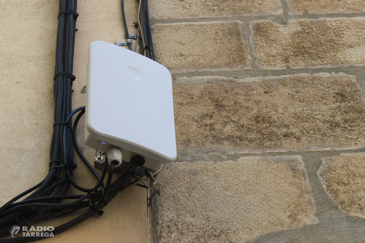Tàrrega posa en marxa el servei de wifi gratuït en diversos espais i equipaments públics de la ciutat