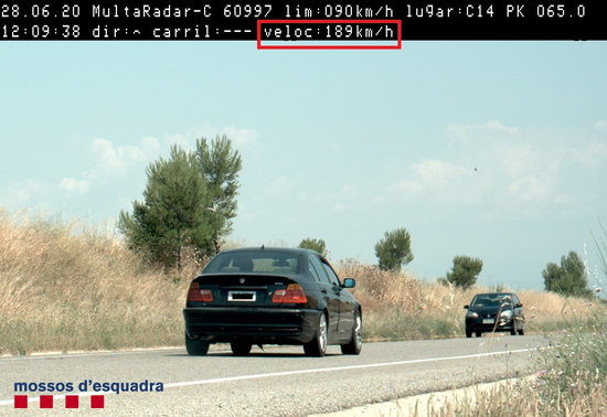 Denunciat penalment un conductor per circular a 189 km/h per la C-14, a Verdú