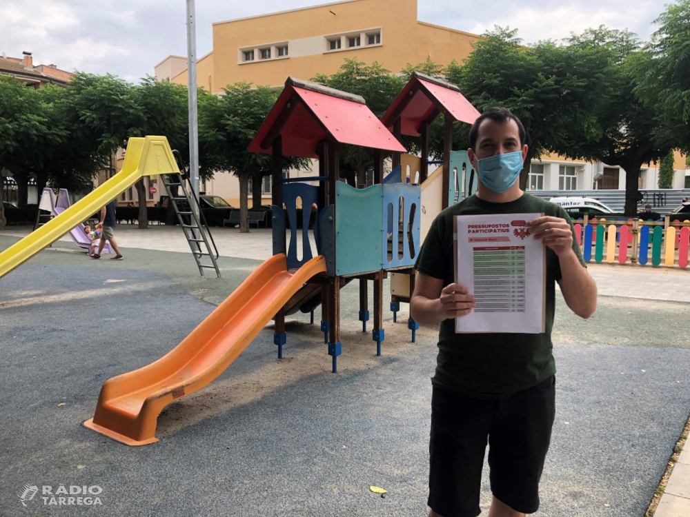 L’Ajuntament de Tàrrega destinarà els 100.000 euros dels Pressupostos Participatius als cinc projectes més votats