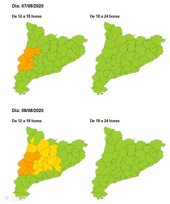 Protecció Civil demana extremar la prudència davant un nou episodi de temperatures extremes els propers dies