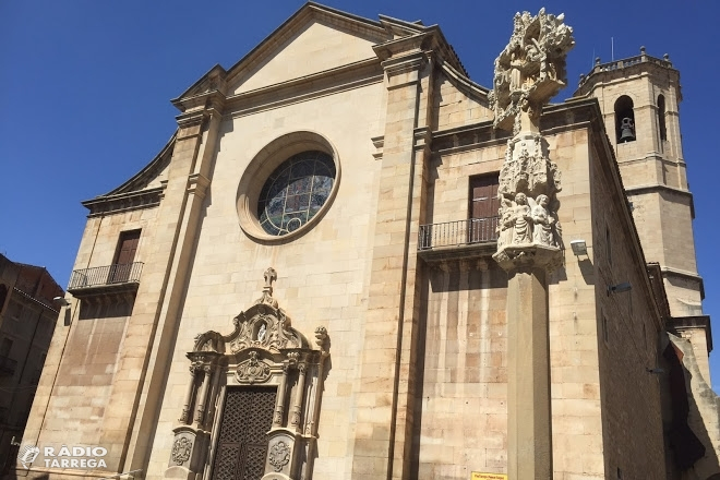 Inici de les obres de restauració del cimbori i teulada del temple parroquial de Santa Maria de l’Alba