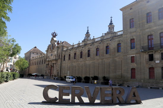 Cervera demana a Cultura mesures definitives de protecció a les cornises de la Universitat