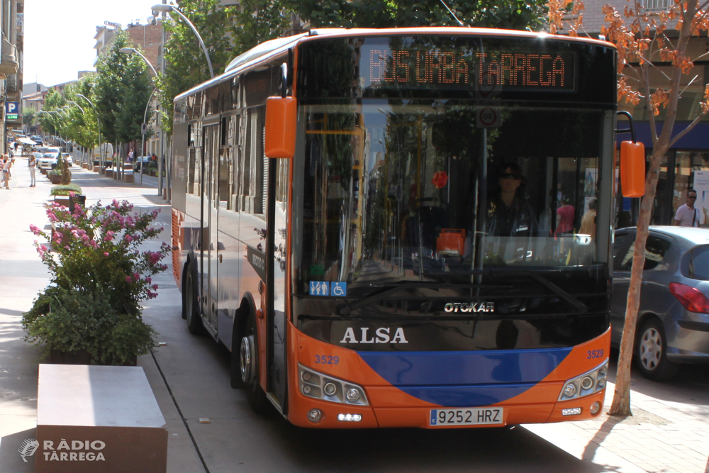 El bus urbà de Tàrrega serà gratuït del 16 al 22 de setembre en el marc de la Setmana Europea de la Mobilitat