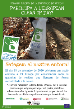 Tàrrega s'adhereix a la campanya 'Let's Clean Up Europe'