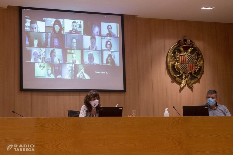 Ple extraordinari de l'Ajuntament de Tàrrega per debatre una moció de rebuig a la inhabilitació de Quim Torra
