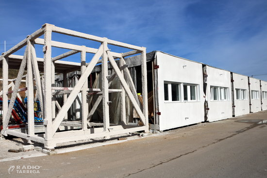 Comença el muntatge dels mòduls industrialitzats del nou edifici de l'Hospital Arnau de Vilanova de Lleida