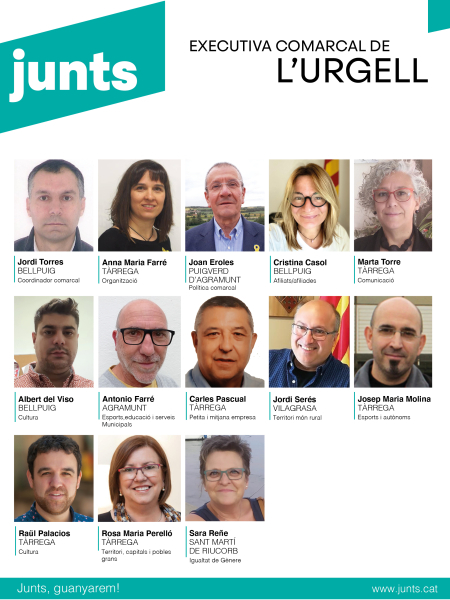 Junts per Catalunya escull la seva executiva a l’Urgell
