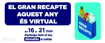 Tàrrega es prepara per al Gran Recapte d'Aliments, enguany en format virtual amb aportacions econòmiques