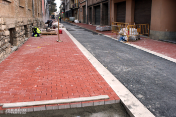 Les obres de renovació del carrer de Jacint Verdaguer de Tàrrega encaren la recta final
