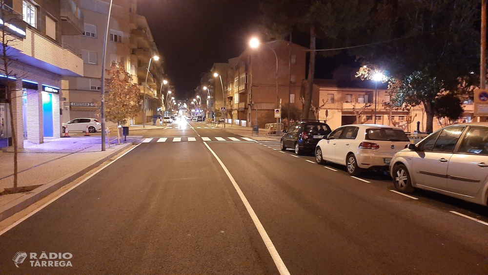 Finalitzen abans del previst les obres de renovació del ferm del la C-14 a Tàrrega