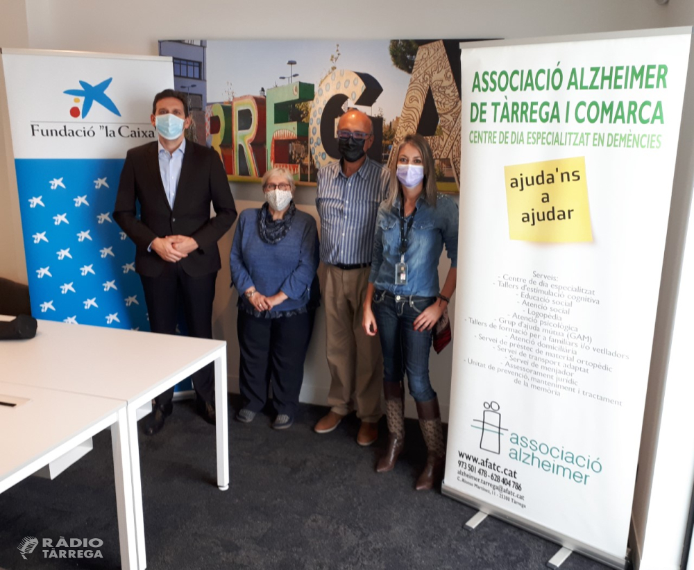 La Fundació ‘La Caixa’ i ‘CaixaBanc’ donen suport al projecte 'Estimulació cognitiva per Malats d'Alzheimer' de Tàrrega