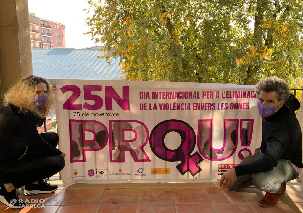 El Consell Comarcal de l'Urgell se suma als actes del Dia Internacional per a l'eliminació de la violència contra les dones