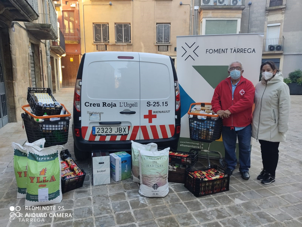 Foment Tàrrega dona aliments al gran recapte