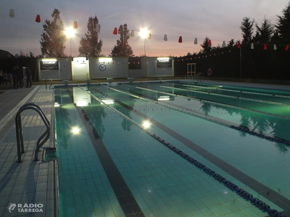 Els nedadors del Club Natació Tàrrega ja neden a la piscina de Verdú