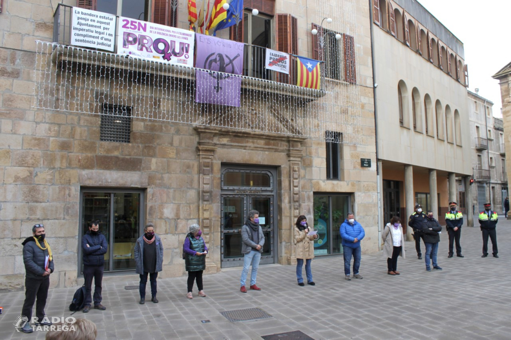 Tàrrega expressa el seu ferm rebuig contra la xacra de les violències masclistes