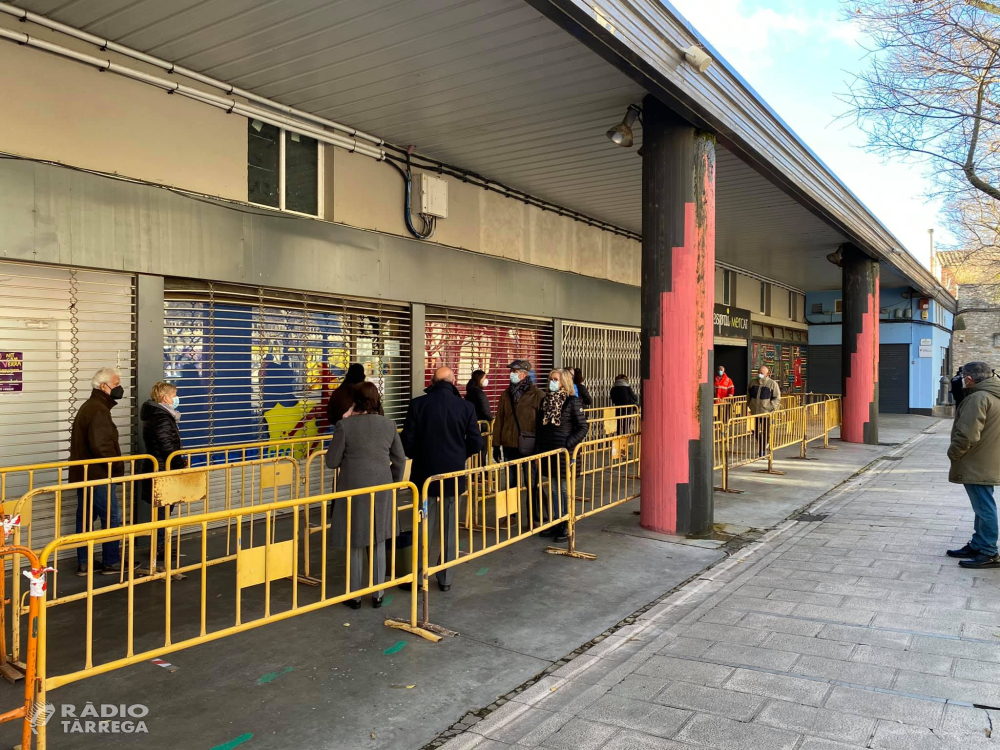 Un positiu en la primera jornada de cribratges poblacionals a Tàrrega