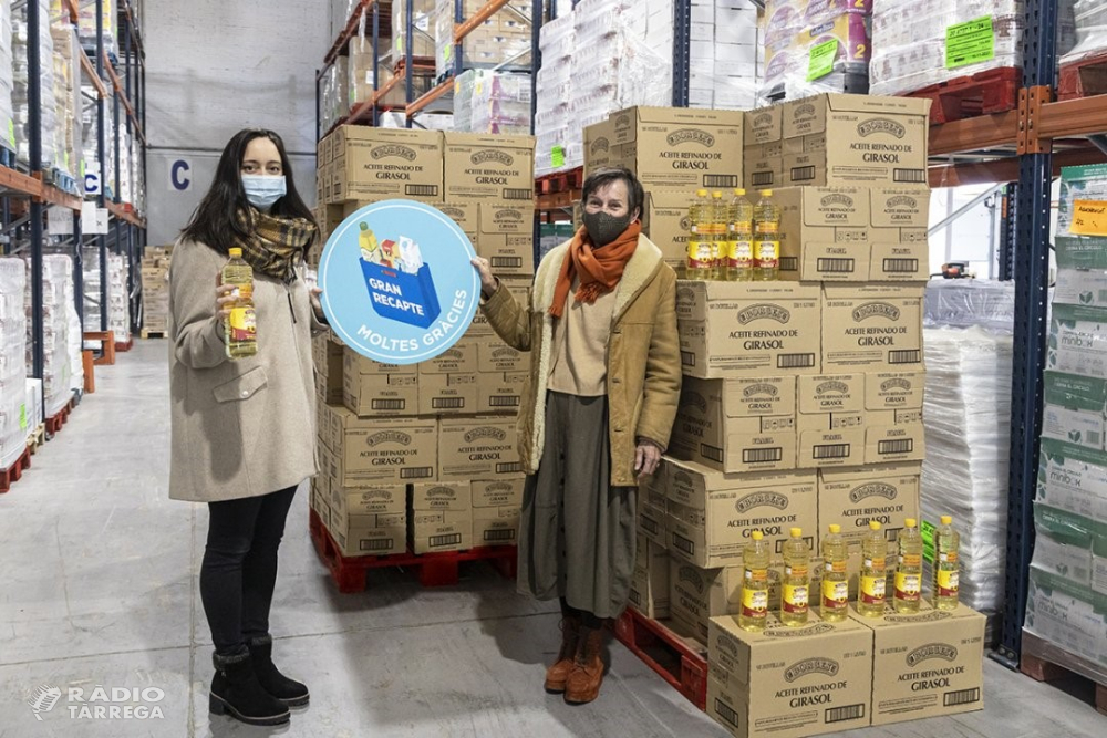 Borges International Group de Tàrrega col·labora amb el Banc dels Aliments donant 15.000 litres d'oli