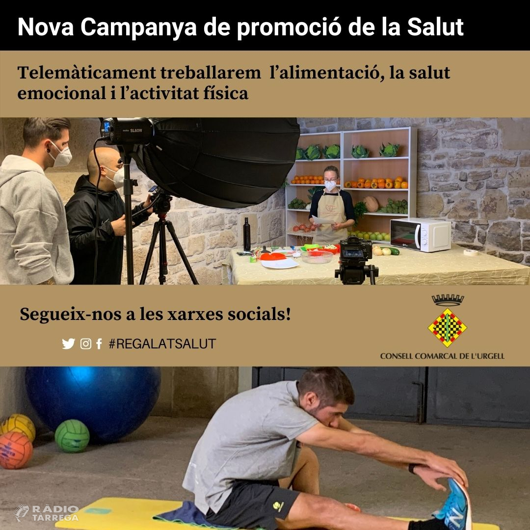 El Consell Comarcal de l’Urgell engega una campanya adreçada a la promoció de la salut