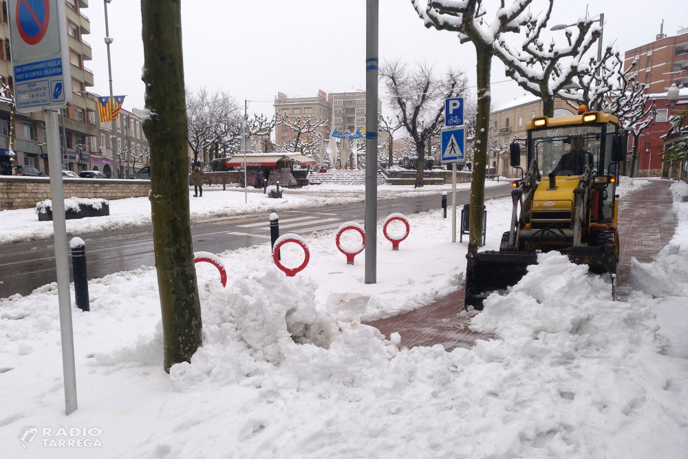 Tàrrega suspèn el mercat setmanal de demà dilluns a causa de la nevada