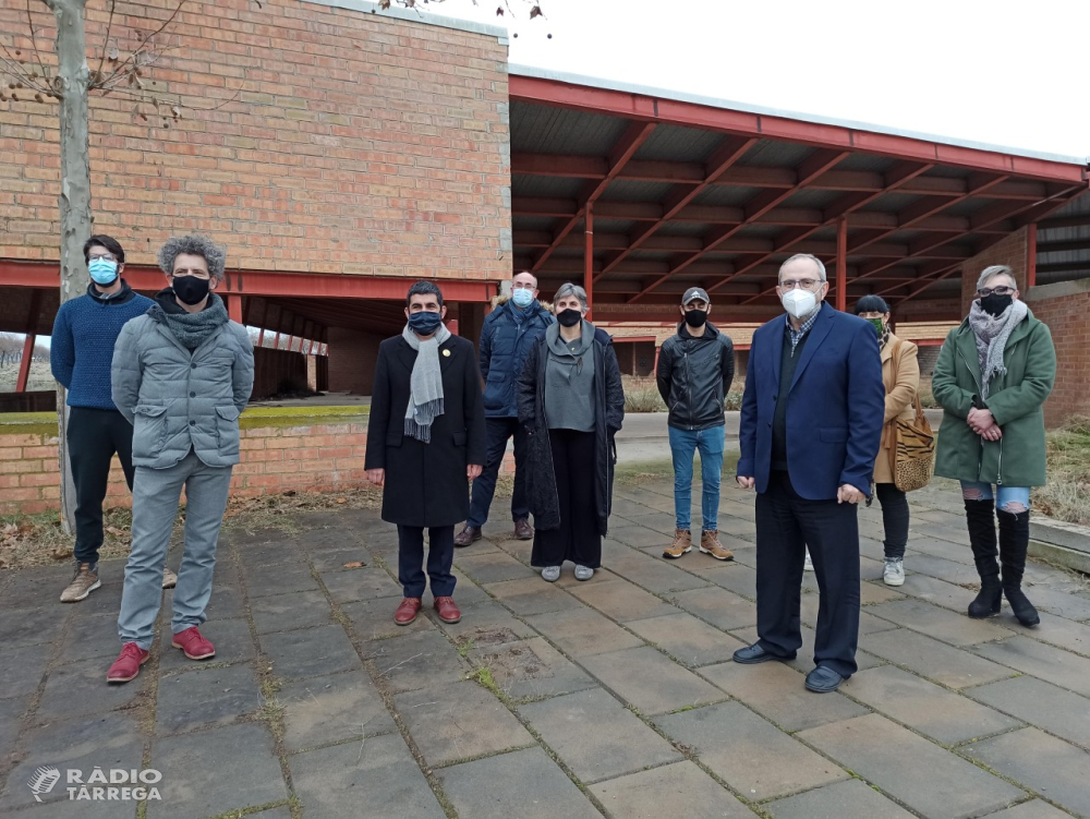 El Conseller Chakir El Homrani visita els terrenys del futur equipament residencial i de serveis comunitaris de Sant Martí de Riucorb que impulsarà el Grup Alba