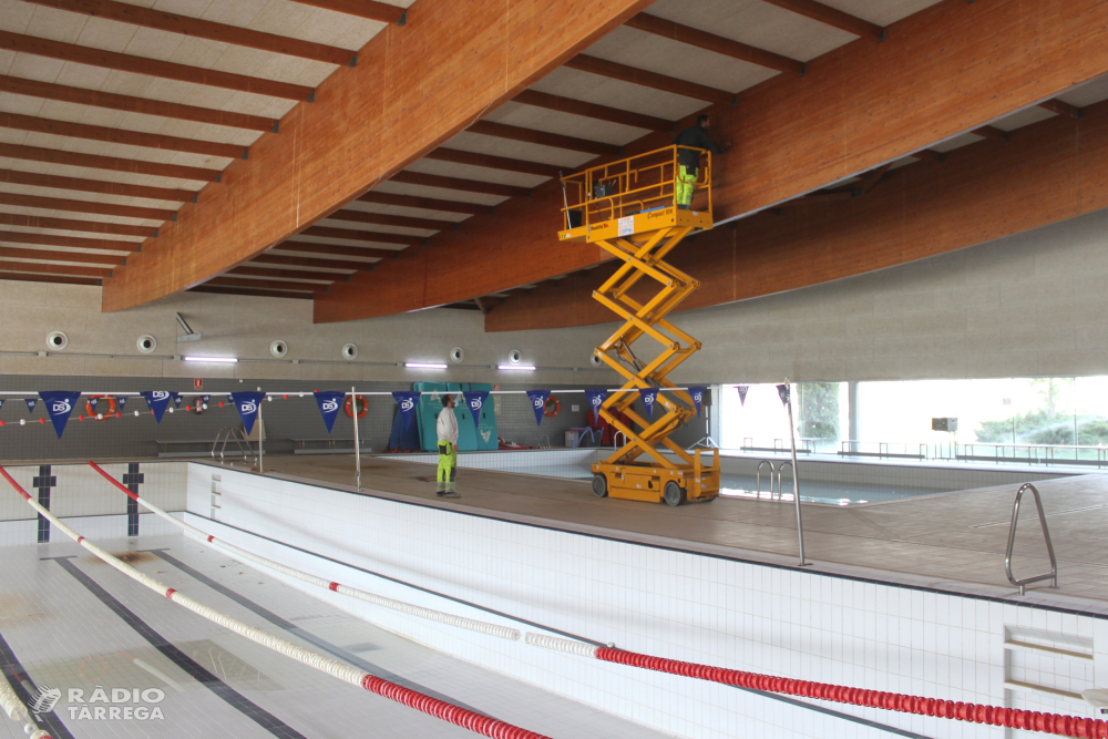 L’Ajuntament de Tàrrega inicia els treballs de rehabilitació de la piscina coberta municipal