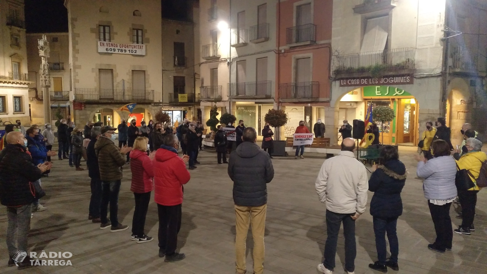 Concentració a Tàrrega solidària amb el presos independentistes catalans