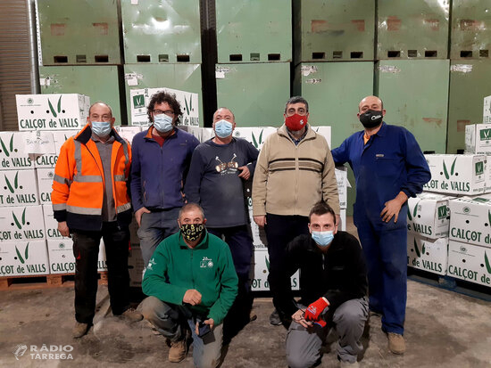 Les residències de gent gran de Tàrrega reben calçots de Valls dins la campanya ‘Gràcies des de Valls’